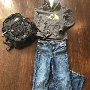 Gap high rise flair jeans